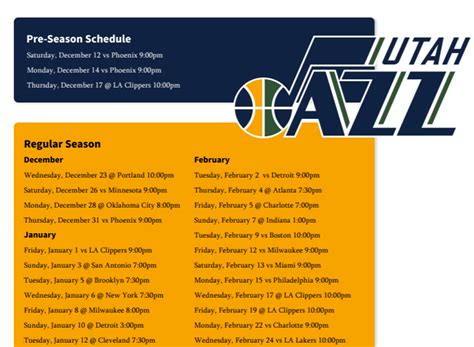 utah jazz schedule 2020.